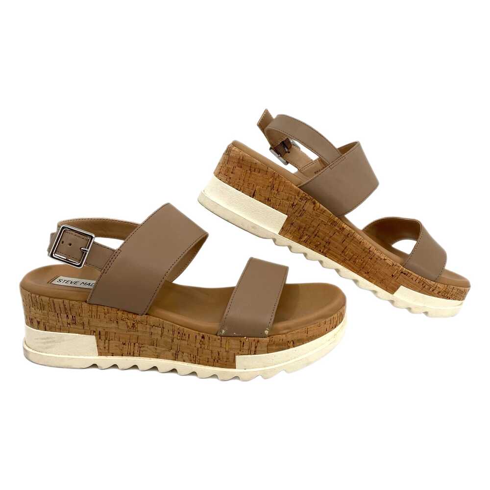 Steve Madden Tan Platform Sandals | Size 10